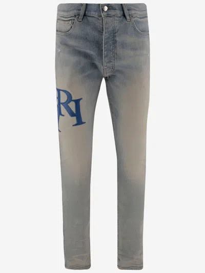 Amiri Stretch Cotton Logo Jeans