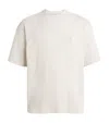 Amiri Stretch-cotton Ribbed Logo Oversized T-shirt In White