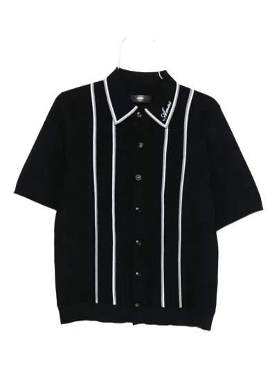 Amiri Stripe-panel Knitted Shirt