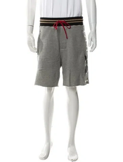 Pre-owned Amiri Striped Athletic Shorts W/ Tags In Gray