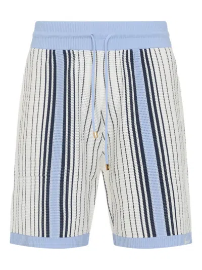 AMIRI STRIPED KNIT DECK SHORTS