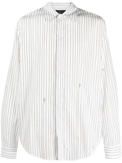 AMIRI STRIPED LONG-SLEEVE COTTON SHIRT