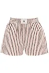 AMIRI STRIPED PAJAMA SHORTS