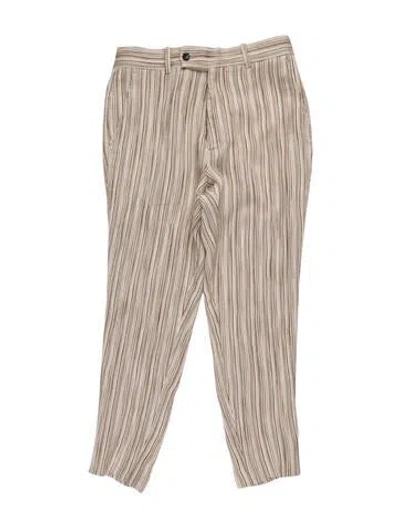 Pre-owned Amiri Striped Pants In Neutral
