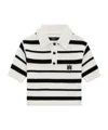 Amiri Blackwhite Ma Striped Polo Shirt In White