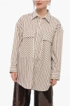 Amiri Logo Striped Double-pocket Workwear Shirt