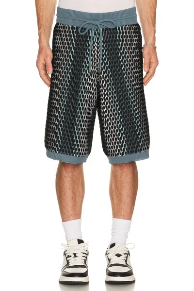 Amiri Striped Shorts In Black