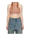 Amiri Pink Bandana Tank Top In Nude