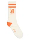 Amiri Striped Socks In White
