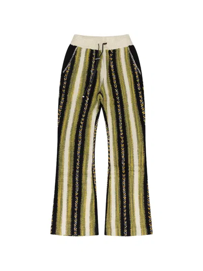 Amiri Striped Track Pants In Yellow