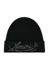 Amiri Embellished Beanie Hat In Black