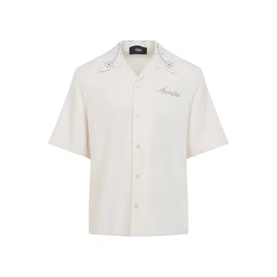 Amiri Stud Camp Shirt In White