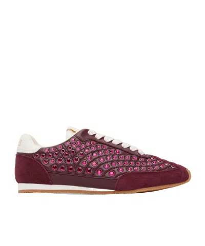 Amiri Stud Pacific Series Lace-up Sneakers In Burgundy