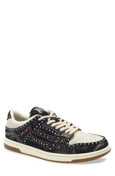 AMIRI AMIRI STUDDED SKELETON LOW TOP SNEAKER