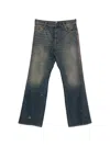 Amiri Stud-embellished Flared Jeans In Blue