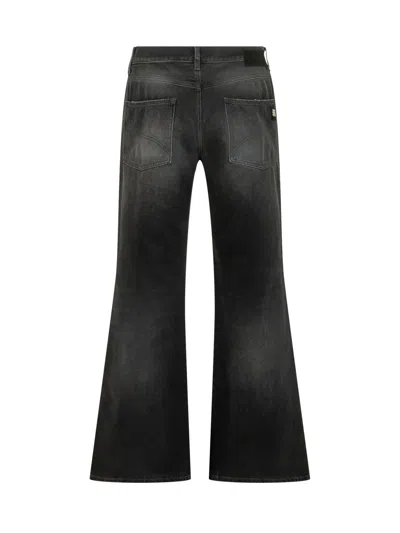 Amiri Stylish Boot Cut Jeans With Flared Legs And Multiple Pockets In Storm Black