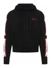 Amiri Black Cardigan With Bones Motif And Logo In Negro