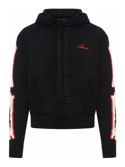 Amiri Bones Hoodie In Black