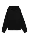 Amiri Black Hoodie With Fixed Hood And Logo Lettering On Front And Rear In Cotton Man In Black