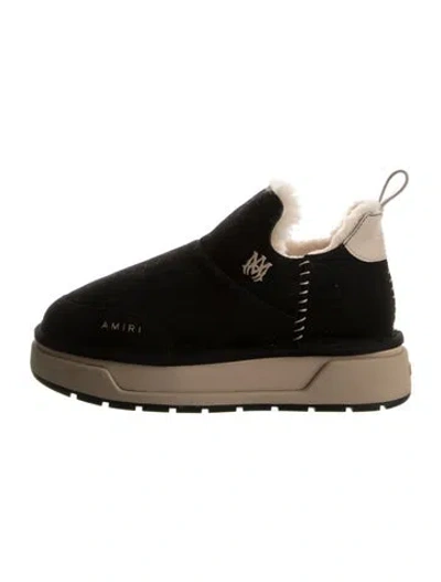 Pre-owned Amiri Suede Boots In Black