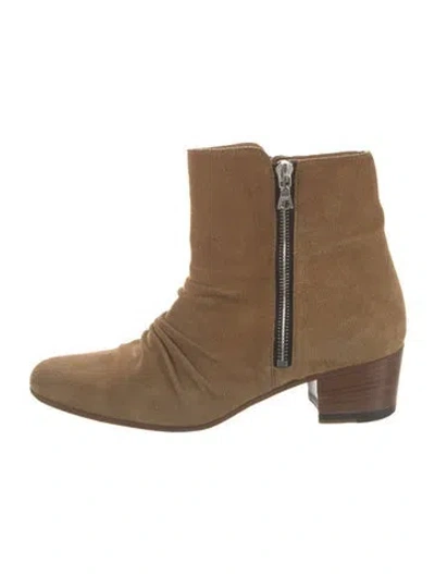 Pre-owned Amiri Suede Boots In Brown