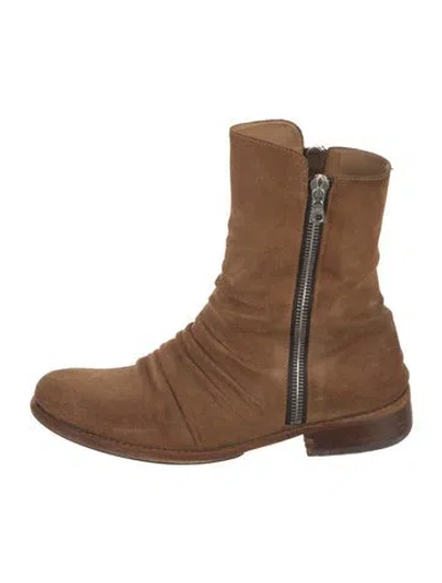 Pre-owned Amiri Suede Boots In Brown