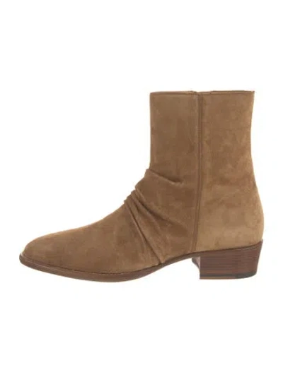 Pre-owned Amiri Suede Boots In Brown