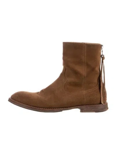Pre-owned Amiri Suede Boots In Brown