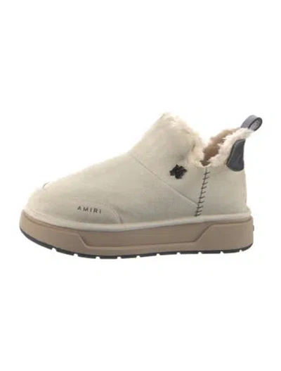 Pre-owned Amiri Suede Boots In Neutrals