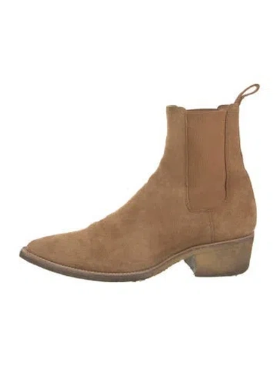 Pre-owned Amiri Suede Chelsea Boots In Brown