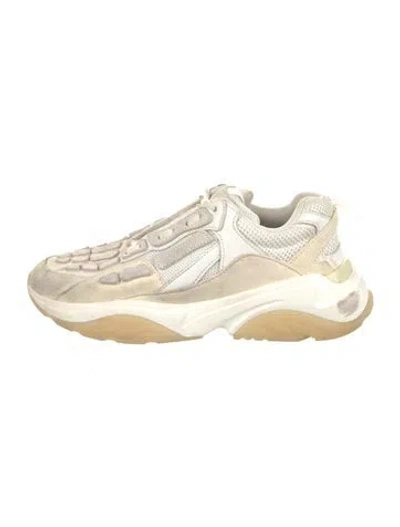 Pre-owned Amiri Suede Chunky Sneakers In White