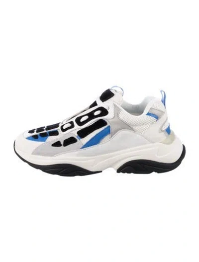 Pre-owned Amiri Suede Colorblock Pattern Chunky Sneakers In Multi