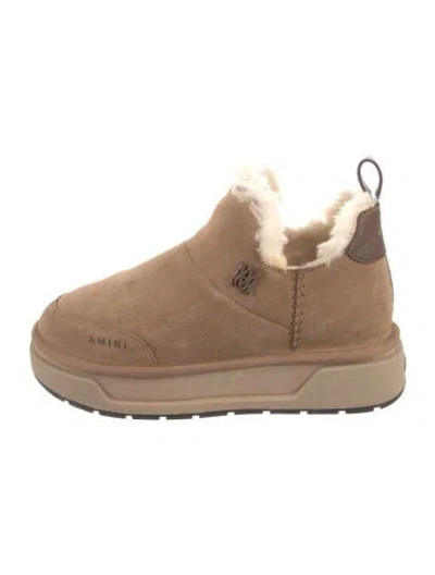 Pre-owned Amiri Suede Loafer Sneakers In Brown