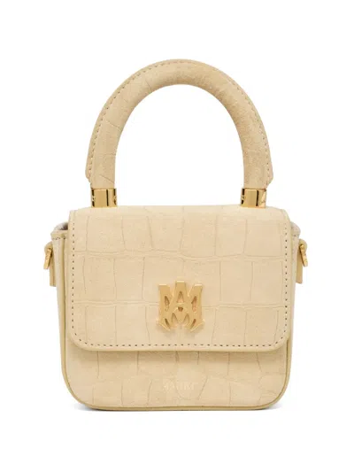 Amiri Suede Mini Bag In Neutral