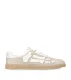 Amiri Mens Pacific Bones Branded Suede Low-top Trainers Brow In Beige