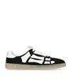 Amiri Pacific Bones Sneakers In Leather In Black