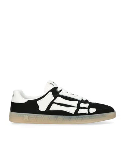 AMIRI SUEDE PACIFIC BONES LOW-TOP SNEAKERS