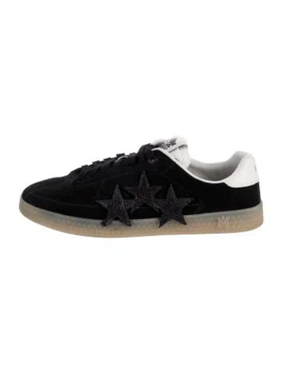 Pre-owned Amiri Suede Sneakers In Black