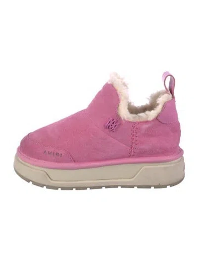 Pre-owned Amiri Suede Snow Boots In Pink