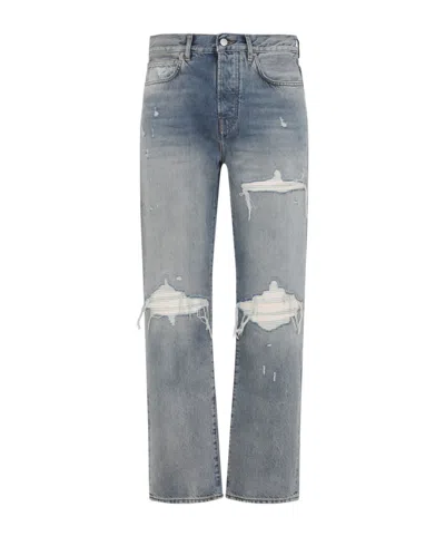 AMIRI AMIRI STRAIGHT MX1 DISTRESSED JEANS