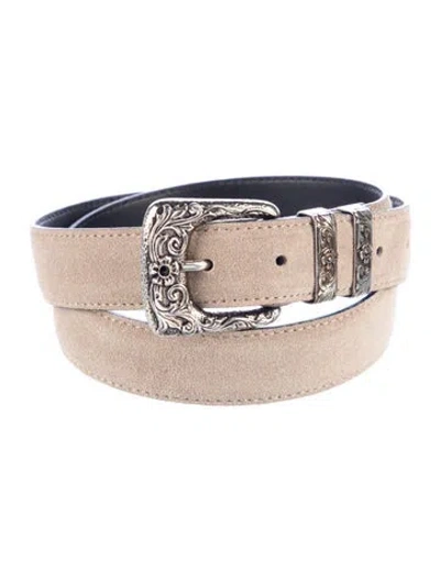 Pre-owned Amiri Suede Waist Belt In Neutrals