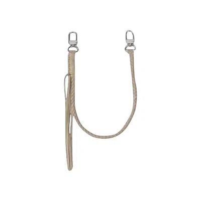 Pre-owned Amiri Suede Wallet Keychain 'sand' | Tan | Men's Size Onesize