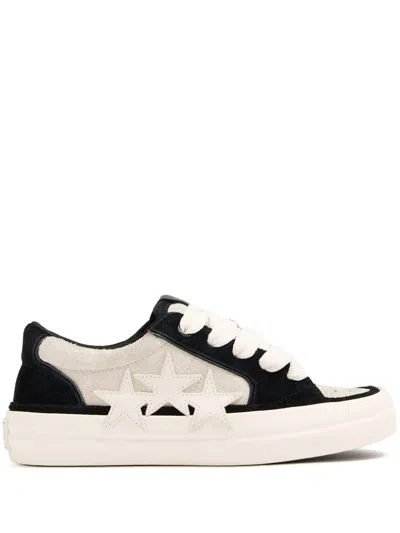 Amiri Womens Blk/other Sunset Star-embroidered Suede Low-top Trainers Eur 40 / 7 Uk In Multi