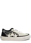 Amiri Sunset Skate Paisley-printed Suede Sneakers In Black