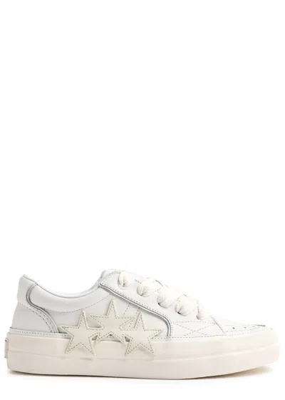 Amiri Sunset Skate Panelled Leather Sneakers In White