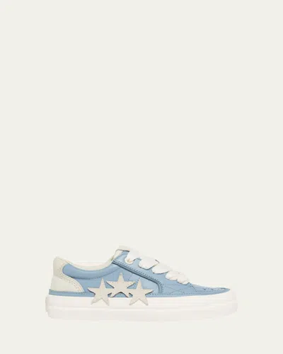 Amiri Sunset Stars Low-top Skate Sneakers In Dusty Blue