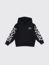 Amiri Kids Bones Printed Hooded Cotton Sweatshirt (6-12 Years) In Black