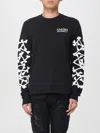 Amiri Cotton Sweatshirt Featuring Bone Print In Black