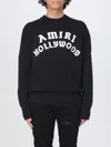 Amiri Black Sweater With Maxi Logo Lettering On The Front In Black