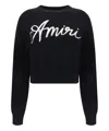 Amiri Logo-embroidered Jumper In Black